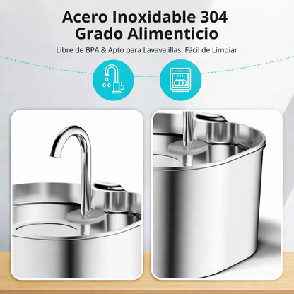 Fuente Acero Inoxidable PuriPet™