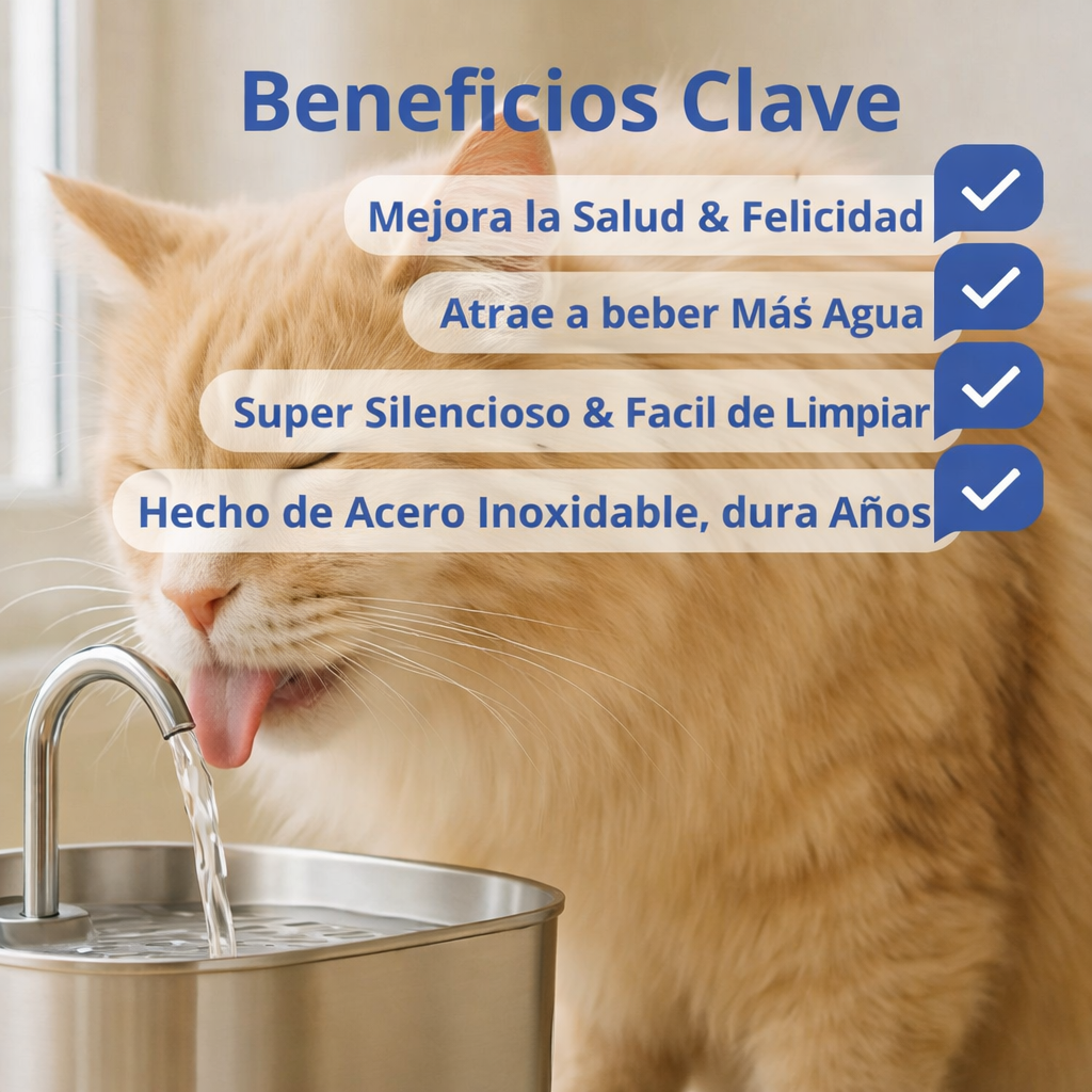 Fuente Acero Inoxidable PuriPet™